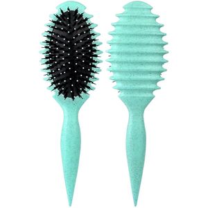 Krullenborstel Groen - Curl Brush - Haarborstel - Krullen