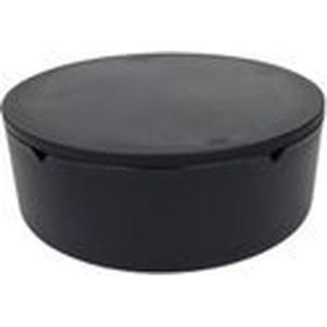 Organizer met Spiegel DANNI - Zwart - Kunststof - Ø 14 x 5 cm