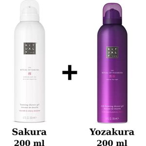 Rituals - Duo Set - Sakura Shower Gel 200 ml + Yozakura Shower Gel 200 ml - Douchegels - Doucheschuim