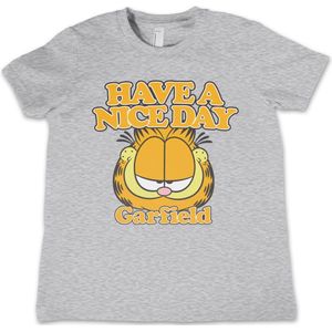 Garfield Kinder Tshirt -Kids tm 4 jaar- Have A Nice Day Grijs