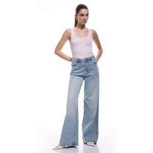 U-kraag Mouwloos Tanktop