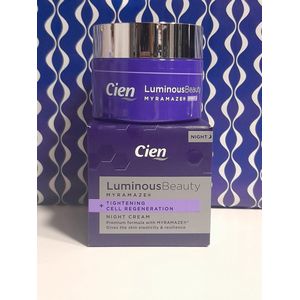 Cien Luminous beauty nachtcrème premium formule met MYRAMAZE 50 ml.