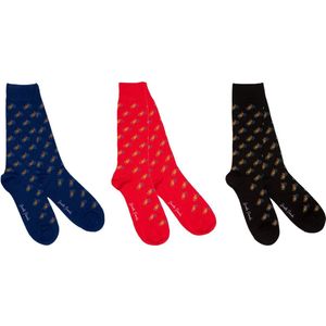 Swole Panda - bamboe sokken - giftbox fietsen - 3 paar - maat 40-45 - fietsprints - cadeau