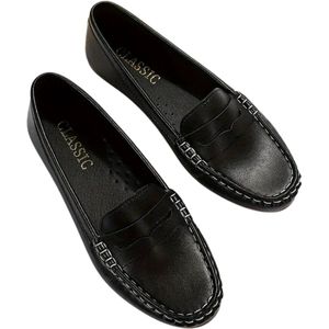 Nivard Loafers Dames - Met Hak - Damesschoenen - Instappers - Zwart - Maat 40