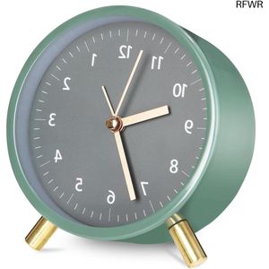 RFWR® Analoge wekker met stijlvol ontwerp en geruisloze werking