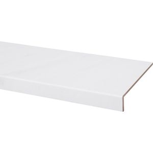 Traprenovatie overzettrede met neus - Laminaat - Wit Marmer - 100 x 30 cm