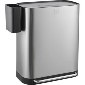 Pedaalemmer 60 Liter met 2 Vakken - Afvalscheiding en geurfilter voor Keuken