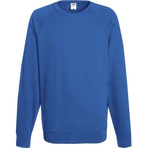 Fruit of the Loom Sweater Raglan Sweat Ronde Hals Royal maat S