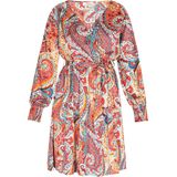 usha FESTIVAL Zomerjurk  lichtblauw / oranje / rood / wit