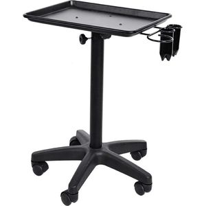 Haartrolley - Aluminium Friseurwagen für Friseursalon und Spa - Schwarz .