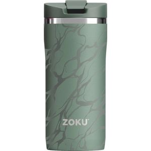 Zoku - Thermosbeker 355 ml Green Marble - Roestvast Staal - Groen