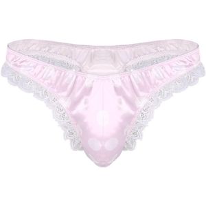 Satijnen Bikinibroekje met Polka Dots - Erotisch G-string Slipje voor Heren