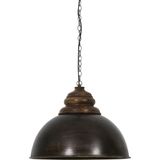 Light & Living Hanglamp Leia - Zwart - Ø52cm - Modern - Hanglampen Eetkamer, Slaapkamer, Woonkamer