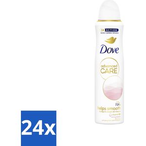 24 x Dove Deodorant Spray - Advanced Care - For Smooth Skin - 150 ml - Dove Deodorant - Anti-transpirant - Deodorant Spray - Calming Blossom - Bloemachtige Geur