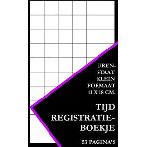 Tijdregistratie Boekje - Urenstaat Klein Formaat (11 cm x 18 cm)