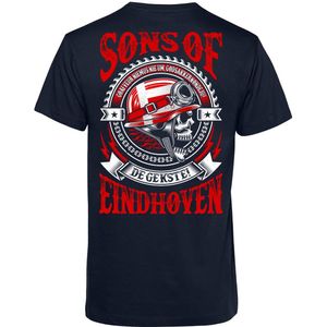 T-shirt Sons Of Eindhoven | Kerstcadeau | Cadeau voor man | Vaderdag | Navy | maat 4XL