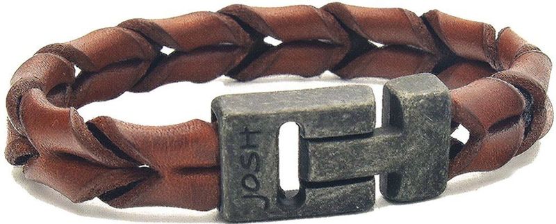 Josh - 09284 - Armband - Cognac - Leer - 23 CM