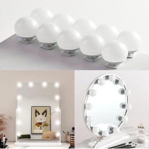 LED Mirror Dressing Table Light Set Dimmable Hollywood Style with 10 Lights