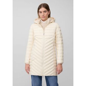 s.Oliver - Gewatteerde Jas - Crème - Slanke Pasvorm - Normale Lengte