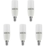 Asalite - LED Lamp T37 - E14 Fitting - 7W = 47W - 600 Lumen - 4000K Neutraal Wit Licht - 5 stuks