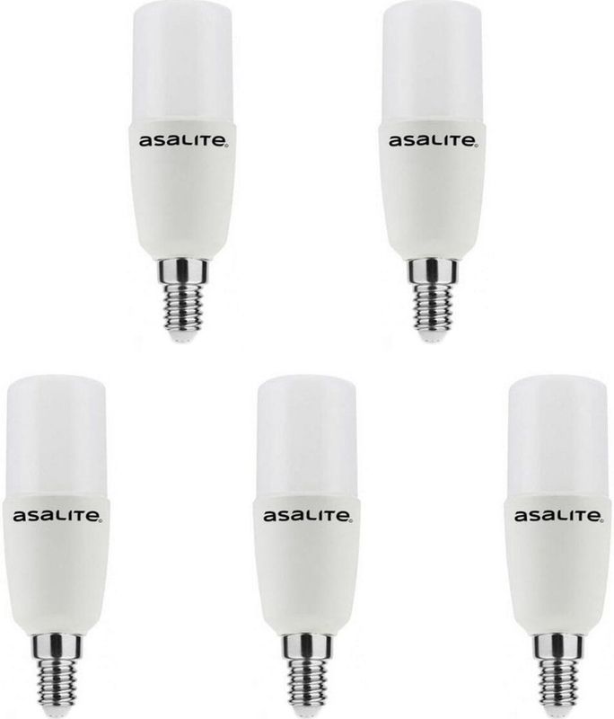 Asalite - LED Lamp T37 - E14 Fitting - 7W = 47W - 600 Lumen - 4000K Neutraal Wit Licht - 5 stuks