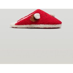 Dames sloffen laag model | Xmas | rood wit | kwaliteit YM