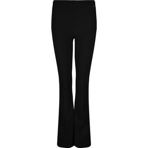 Zwarte kanten flared broek John Zack