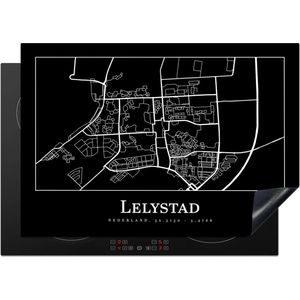 Inductie beschermer - Inductie Mat - Kookplaat beschermer - Stadskaart - Lelystad - Kaart - Plattegrond - Inductie beschermer - Inductie Mat - Kookplaat Beschermer - 75x52 cm - Afdekplaat inductie - Inductiebeschermer
