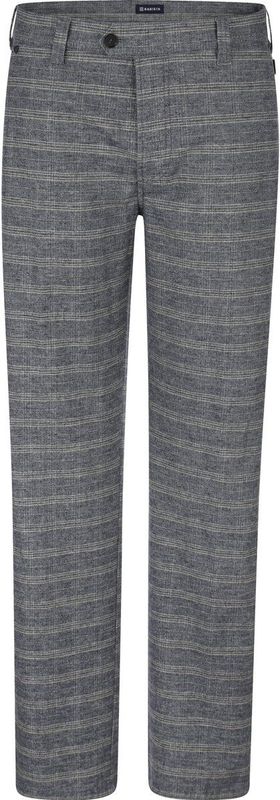 Broek ROMANZIO grijs blauw geruit