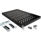 ROLINE - Plank - 19 Inch - 700mm Diep - Zwart - Plaatstaal