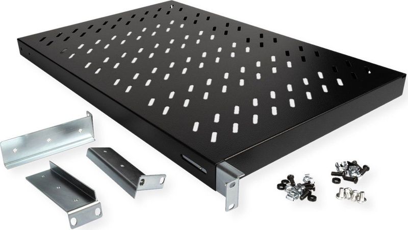 ROLINE - Plank - 19 Inch - 700mm Diep - Zwart - Plaatstaal