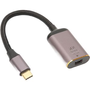 USB C naar Mini DisplayPort Adapter 8K 60Hz Bidirectionele Projectie Dual Mode - Aluminium Shell - Type C naar DP Kabel .