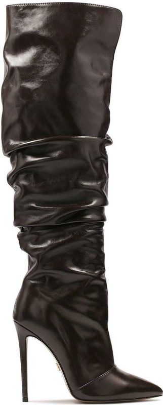 Kazar - Bruine Hoge Over-de-knie Laarzen - Leer - Dames