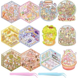 3D House Stickers - Set van 12 stuks