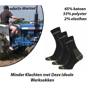 6 Paar - Minder Klachten met Deze Ideale Werksokken – Maat 43-45