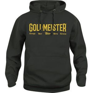 Goldmeister Hoodie Unisex Zwart/Goud Maat XXL