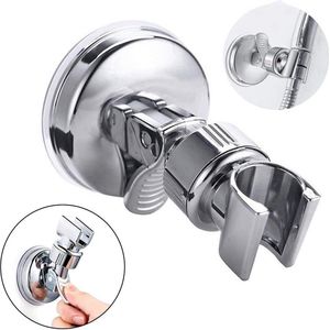 Handdouchehouder - Douchekop Houder - Badkamer Accessoire - Vervangbare handdouchehouder, 360° rotatie zuignap douchehouder (zuignapbasis)