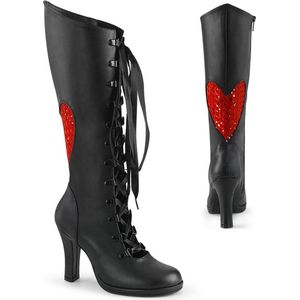 DemoniaCult - GLAM-243 Kniehoge laarzen - US 6 - 36 Shoes - Zwart