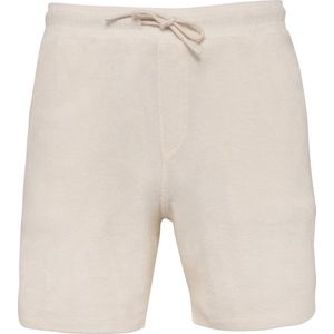 Biologische herenshort korte broek Terry Towel Ivory - 3XL