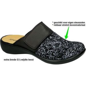 Westland -Dames -  zwart - pantoffels - maat 36