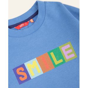 Harvey sweater 53 Solid with artwork text Smile Blue: 152/12yr