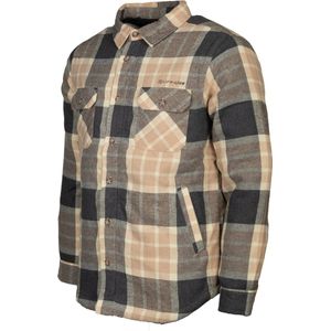 Life Line Jervis Padded Flannel Shirt Heren Beige Maat Xl