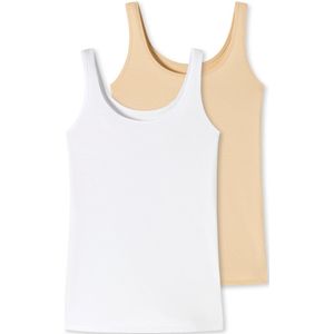 uncover by SCHIESSER Onderhemd ' Uncover '  beige / wit