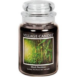Village Candle Large Jar Black Bamboo