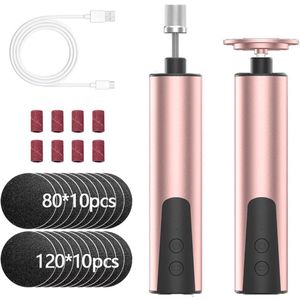 Eeltverwijderaars - Voetvijl - Elektrisch Netgevoed Met Regelbare Snelheid - 1 Stuk - Voor Thuisgebruik Roségoud