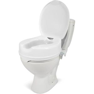Wc Verhoger 11 cm Opzetbare toiletverhoging met deksel Wit