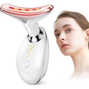 Gezichtsmassageapparaat voor Rimpelvermindering met 3 Modi - Anti-Aging Huidverstrakking en EMS Massage
