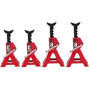 Metalen RC krik staanders 6 ton 3 ton simulatie jack stands voor D90 Axial Wraith SCX10 1/10 RC Crawler auto, 4 stuks slotverkoop.