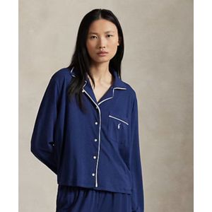 Ralph Lauren, doorknoopdamespyjama, marine, XL