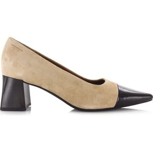 Altea safari/black | leren pump met hak